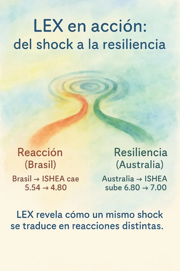 LEX in Action: When a System Reveals Whether We React or Create
