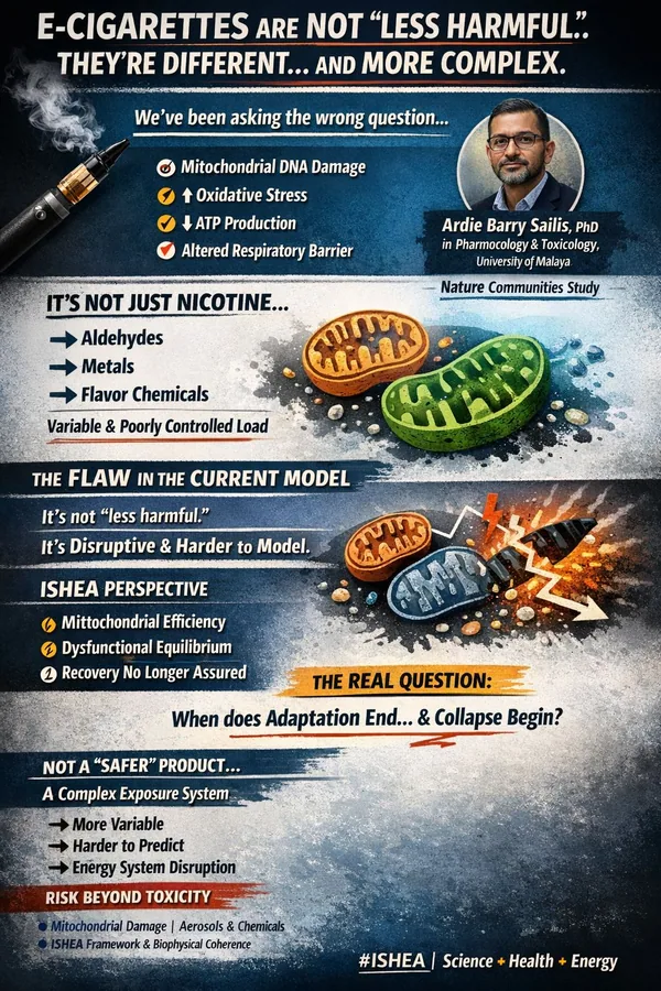 E-CIGARETTES ARE NOT LESS HARMFUL. THEYRE DIFFERENT AND MORE COMPLEX