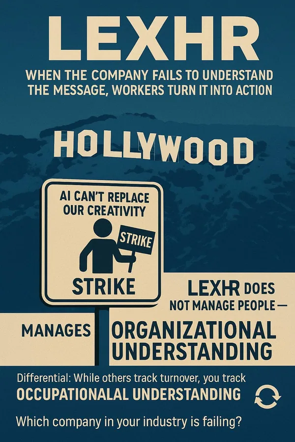 LEXHR: when the company fails to assimilate the message, workers turn it into action