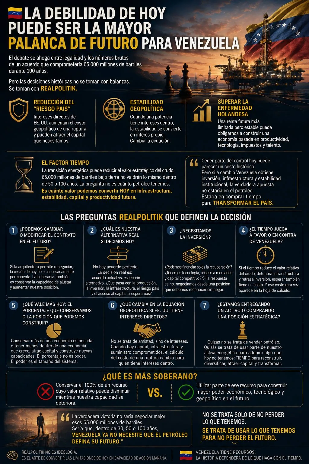 Figura 1 — La debolezza di oggi può essere la maggiore leva futura per il Venezuela