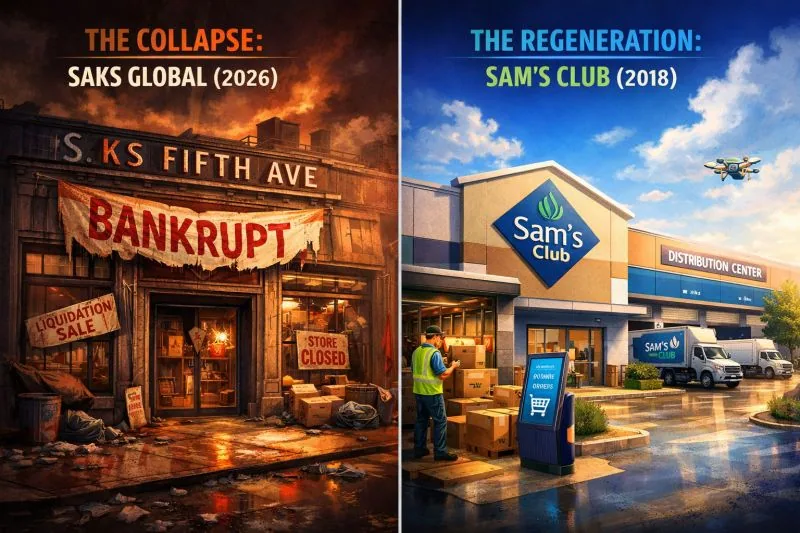 When the System Screams and You Don't Listen: Saks Global vs Sam's Club