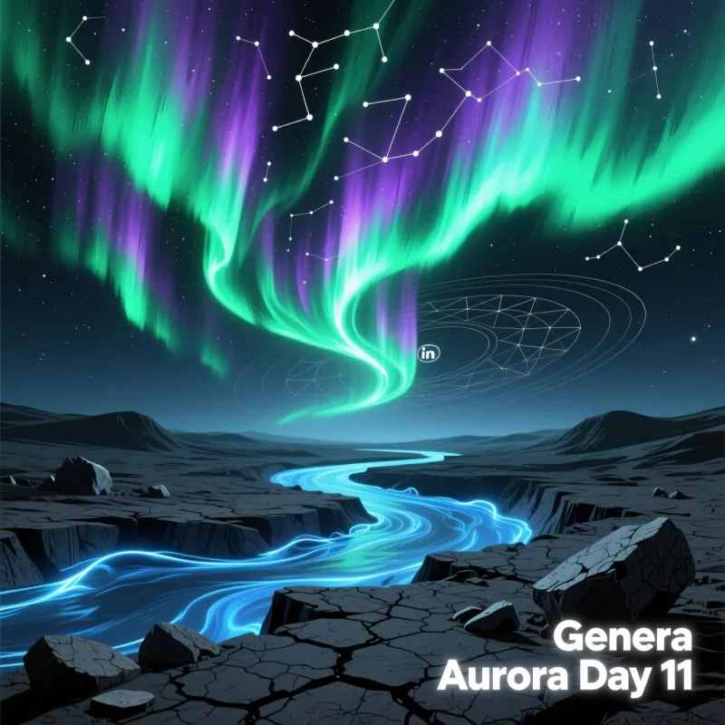 Figure 1 — The Northern Lights: Planetary Flow Made Visible (Cap-II)