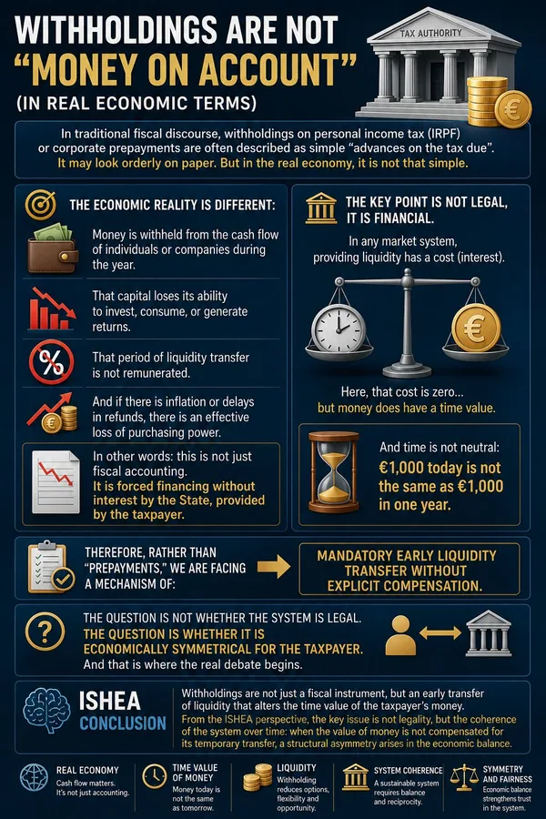 Withholdings are not money on account, in real economic terms