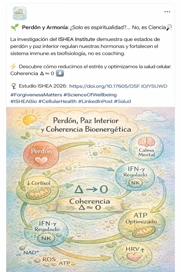 La armonía y el perdón no son solo valores espirituales también son biofisiología