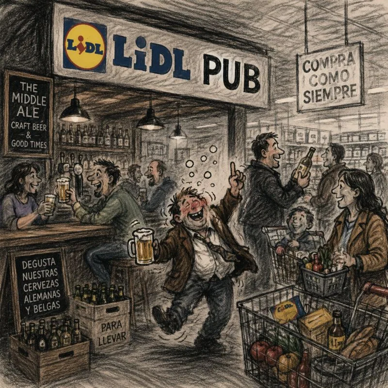 Figure 1 — ¿Un pub dentro de Lidl? No es marketing. Es adaptación estratégica