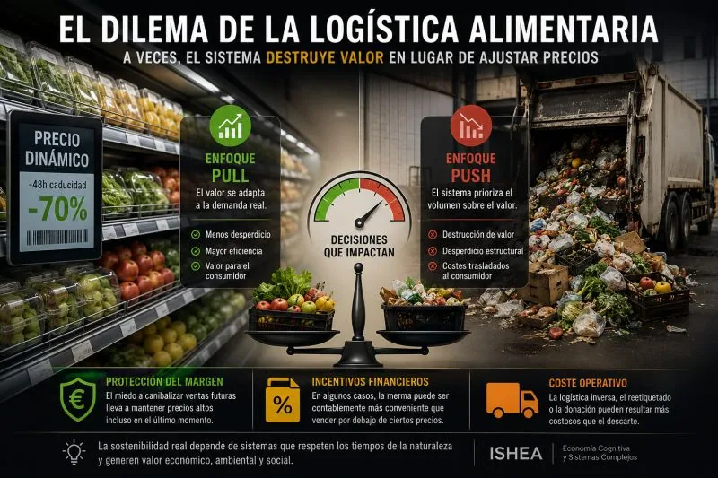 Figure 1 — El gran dilema de la logística alimentaria: ¿por qué a veces el sistema destruye valor en lugar de ajustar precios?