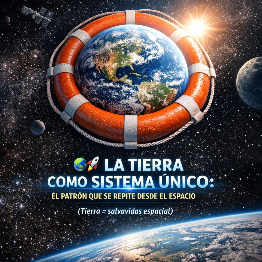 LA TIERRA COMO SISTEMA ÚNICO: EL PATRÓN QUE SE REPITE DESDE EL ESPACIO