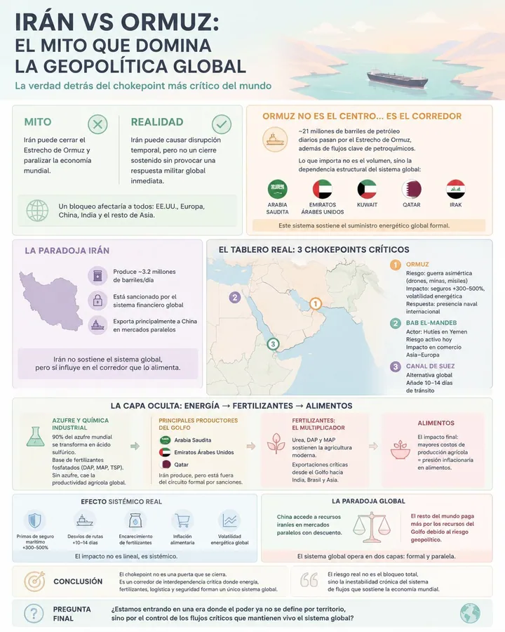 Iran and Hormuz: the myth that dominates global geopolitical reading