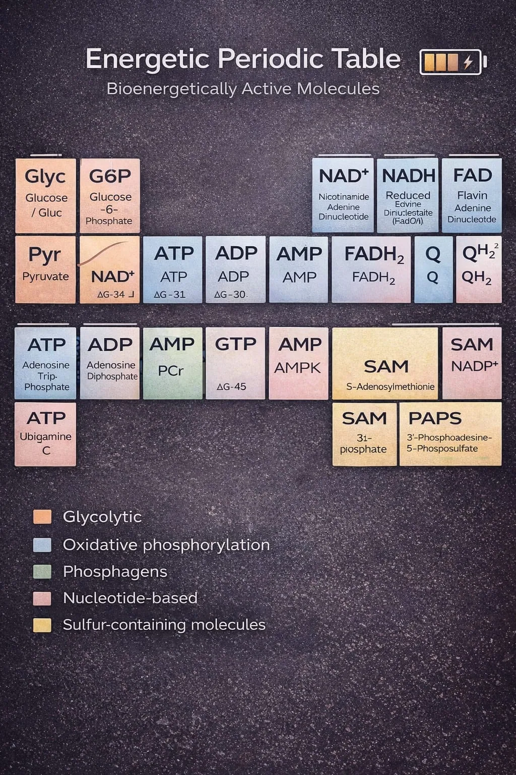 Figure 9 of 9 — Two-level bioenergetic coherence model: NAD+, ROS and ATP in the ISHEA Δ±1 framework