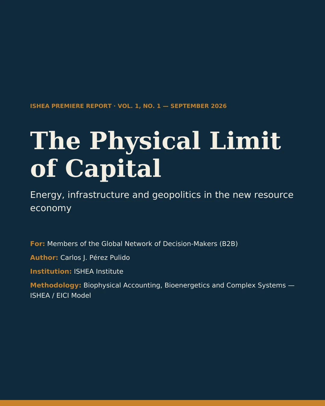 Figura 1 — Il limite fisico del capitale: energia, infrastrutture e geopolitica