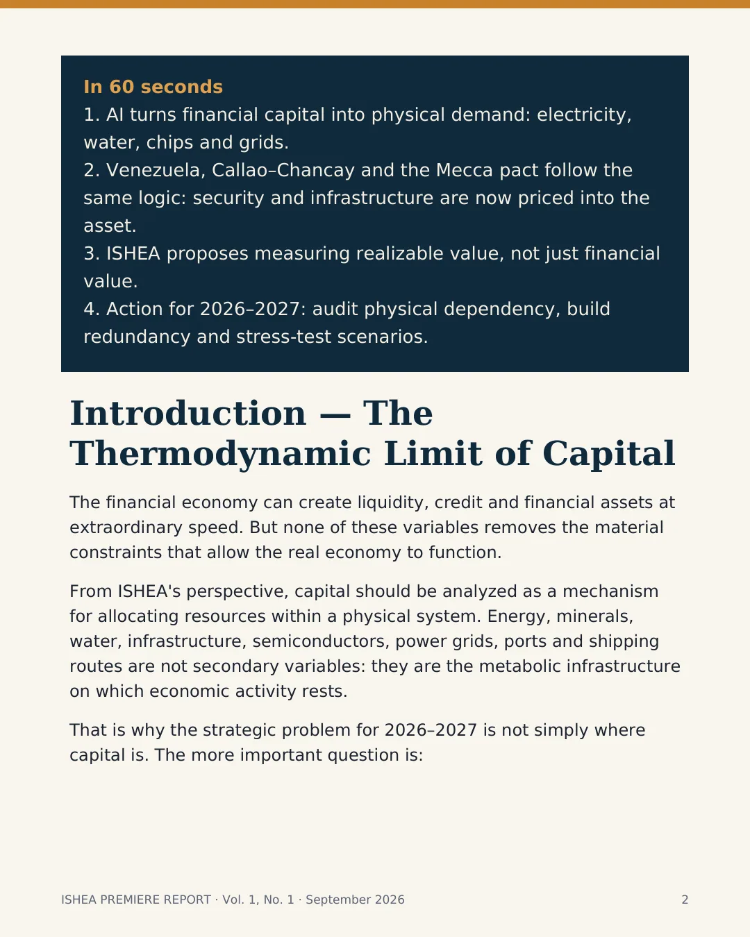 Figura 2 di 4 — Il limite fisico del capitale: energia, infrastrutture e geopolitica