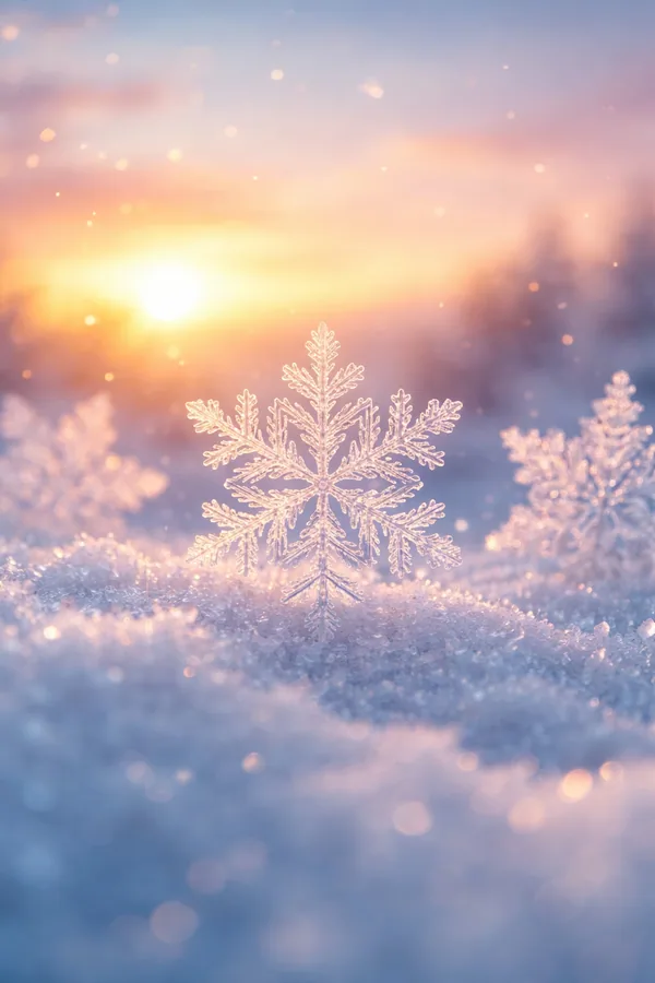 Coerenza della crescita dei cristalli di neve